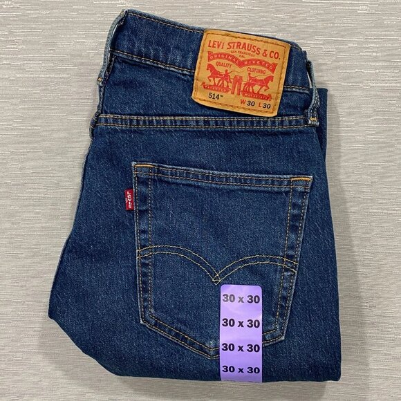 Levi's Other - Levi's 514 Jeans Mens 30 x 30 Straight Leg Regular Fit Medium Wash Denim Pants